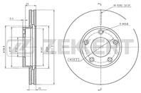 Диск торм. перед. Mazda 3 I, II 03-, 5 I, II 05-