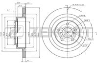 Диск торм. зад. Subaru Forester II, III 02-, Outback II 03-, Impreza II 00, Legacy IV, V 03-