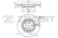 Диск торм. перед. Nissan Qashqai (J11E) 13-