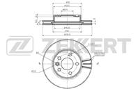 Диск торм. перед. VW Kombi 92-  Transporter IV 90-