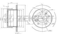 Диск торм. зад. MB G-Class (W460  W461  W463) 79- 