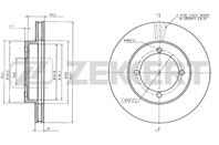 Диск торм. перед. Nissan Almera (N16) 00-, Primera (P10, W10, P11, W11) 90-