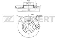 Диск торм. перед. Fiat Croma 86-  Doblo II 09-  Op