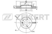 Диск торм. перед. Chevrolet Aveo (T300) 11-, Cruze (J300, J305, J308) 09-, Opel Astra J 09-