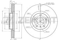 Диск торм. перед. Infiniti G (V36) 08-, M35/M45 (Y50) 05-, Nissan Murano (Z50, Z51) 02-