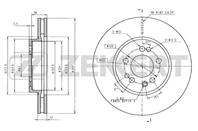 Диск торм. перед. MB 190 (201) 84-, MB E-Class (124) 84-