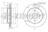 Диск торм. зад. Ford Mondeo I, II 93-, Ford Scorpio I, II 88-