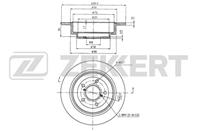 Диск торм. зад. Subaru Forester (SF, SG) 97-, Impreza (GC, GF) 92-, Legacy (BD, BG) 93-