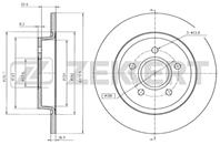 Диск торм. зад. Ford C-Max I 07-, Focus II 04-, Volvo C30 06-, C70 06-, S40 II 04-, V50 04-