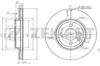 Диск торм. перед. Mini Clubman (R55  R55N) 07-  Cl