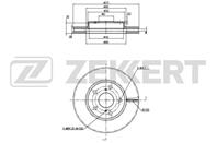 Диск торм. перед. Toyota Corolla (E120, E150) 04-, Auris (E150) 06-