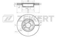 Диск торм. перед. Ford Galaxy 00-  Seat Alhambra 9