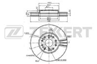 Диск торм. перед.Toyota Altezza (XE10) 98-, Lexus GS300/400/430 93-, IS200/300 99-, LS400 89-