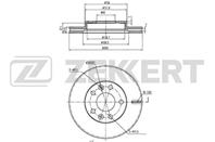 Диск торм. перед. Renault Duster 11-