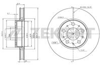 Диск торм. перед. Volvo S60 I 00-, S70 96-, V70 I, II 97-, XC70 Cross Country 97-