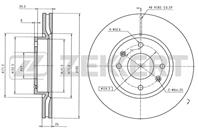 Диск торм. перед. Hyundai Elantra I 00-, Sonata IV, V 01-, Kia Magentis I 01-