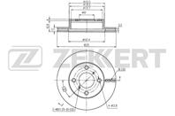 Диск торм. перед. Suzuki Alto FF IV 02-, Wagon R+ I, II 98-