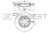 Диск торм. перед. Hyundai Grandeur V 11-  i30 I  I