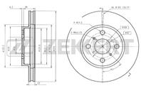 Диск торм. перед. Toyota Yaris (P90  P130) 05-