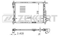 Радиатор охл. дв. Chevrolet Matiz (M200, M250) 05-, Spark (M200) 05-