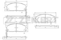 Колодки торм. диск. передн. Mazda E-Serie E2200 91