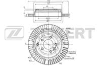 Диск торм. зад. LAND ROVER Discovery (LA) 04-, Range Rover Sport (LS) 05-