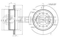 Диск торм. зад. Toyota Land Cruiser (J150) 09-, Lexus GX II 09-