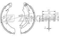 Колодки торм. бараб. зад VW Polo V 10-