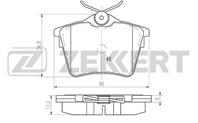 Колодки торм. диск. зад Citroen C5 Break I, II 06-, C5 08-, Peugeot 407 04-, 607 00-