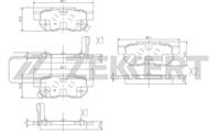 Колодки торм. диск. зад Honda Accord III 85-, Civic V, IV 91-, Rover 400 (XW, RT) 90-