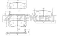 Колодки торм. диск. зад Mitsubishi Eclipse I, II 91-, Galant VII-IX 92-, Space Wagon II 91-