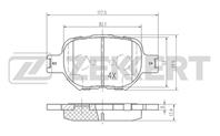 Колодки торм. диск. перед Toyota Celica (T230) 99-, Corolla (E120) 01-, Crown (S200) 08-,