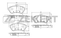 Колодки тормозные дисковые передние BS1873 от фирмы Zekkert