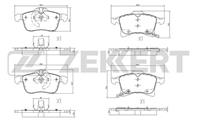 Колодки торм. диск. перед Opel Astra H 04-, Combo 01-, Corsa C, D 03-, Meriva A, B 03-, Zafira B 05-