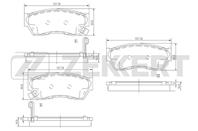 Колодки торм. диск. передн. Subaru Justy (JMA  MS)