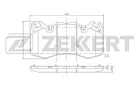 Колодки тормозные дисковые передние BS2530 от производителя Zekkert