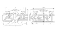 Колодки торм. диск. перед Volvo S60 00-, S70 98-, S80 98-, V70 I, II 96-, XC70 Cross Country 00-