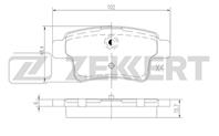 Колодки торм. диск. зад Citroen C4 Picasso (UD) 07-, C4 Grand Picasso (UA) 06-