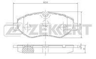 Колодки торм. диск. перед MB Sprinter (906) 06-, Vito (639, 447) 03-, VW Crafter 30-35, 30-50 06-