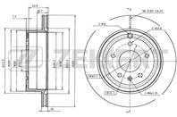 Диск торм. зад. Chevrolet Captiva (C100, C140) 06-, Opel Antara 06-