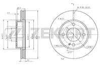 Диск торм. перед. Ford Escort II 91-, Mazda 323 III, IV 89-, 323 V, VI 94-