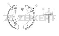 Барабанные тормозные колодки задние BK4100 от фирмы Zekkert