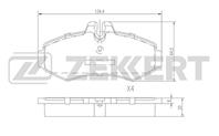 Колодки торм. диск. перед MB V-Class (638/2) 96-, Vito (638) 96-