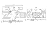 Колодки торм. диск. зад BMW 5 (E60, E61) 03-, 6 (E63, E64) 04-