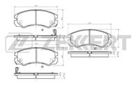 Колодки торм. диск. перед Isuzu Trooper II, III 91-, Opel Frontera A, B 92-, Monterey A, B 91-