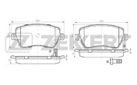 Колодки торм. диск. перед Opel Agila B 08-, Suzuki Splash 08-, Swift (ZC, ZD) 04-