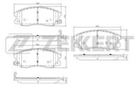 Колодки торм. диск. перед Chevrolet Captiva (C100) 06-, Captiva (C140) 06-, Opel Antara 06-