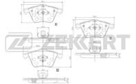 Колодки торм. диск. перед. Ford Focus II 05-  Mazd