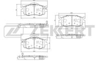 Колодки торм. диск. перед Hyundai Accent III 05-, i20 (PB, PBT) 08-, Kia Rio II 05-, Pride (DA) 05-