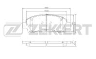 Колодки торм. диск. перед Toyota Avensis (T220) 97-, Caldina (T210) 97-, Carina (T190) 92-